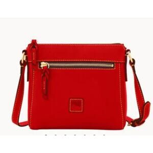 NWT Dooney and Bourke Florentine Allison RED Vachetta Leather Crossbody $278